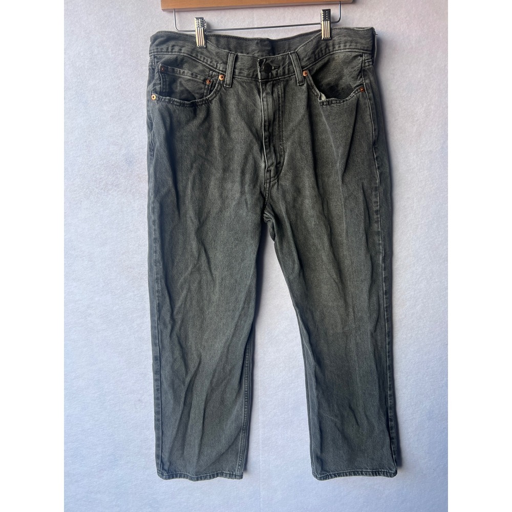 Levis 565 97 Loose Fit Straight Leg Jeans Charcoal Gray Mens 34x30 Vintage Style